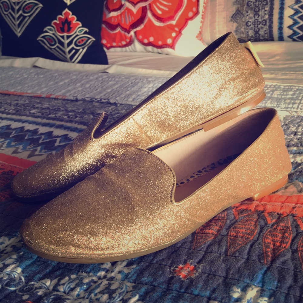 Gianni Bini glitter ballet flats